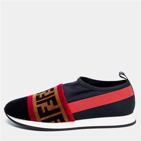 fendi zucca print shoes